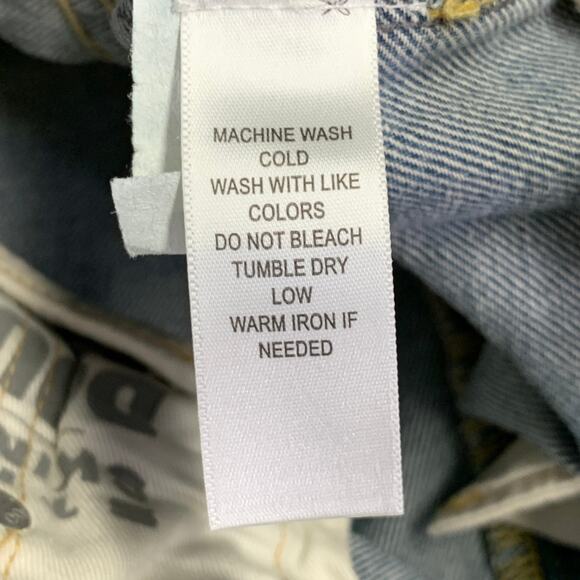 RRL by RALPH LAUREN Size 27 Blue Distressed Cotton Blend Skinny Selvedge Jeans - Picture 8 of 11